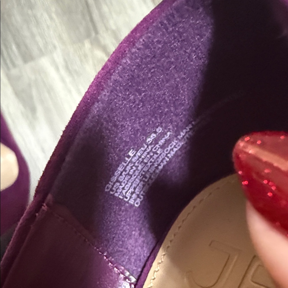 JustFab Plum Stiletto Heels - Picture 4 of 4